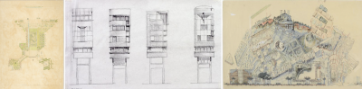 Antonio Mirabile architecture drawings centre pompidou mnam-cci